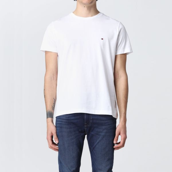 Tommy Hilfiger Stacked Back Logo T-shirt Wit