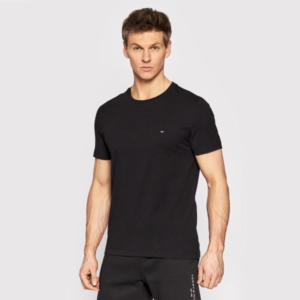 Tommy Hilfiger Stacked Back Logo T-shirt Zwart