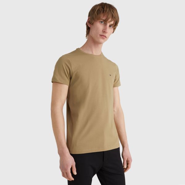 Tommy Hilfiger Stretch Slim Fit T-shirt Bruin