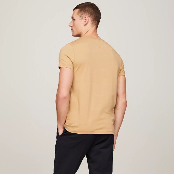 Tommy Hilfiger Stretch Slim Fit T-shirt Bruin