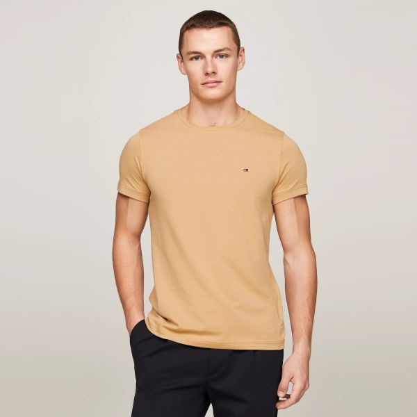Tommy Hilfiger Stretch Slim Fit T-shirt Bruin