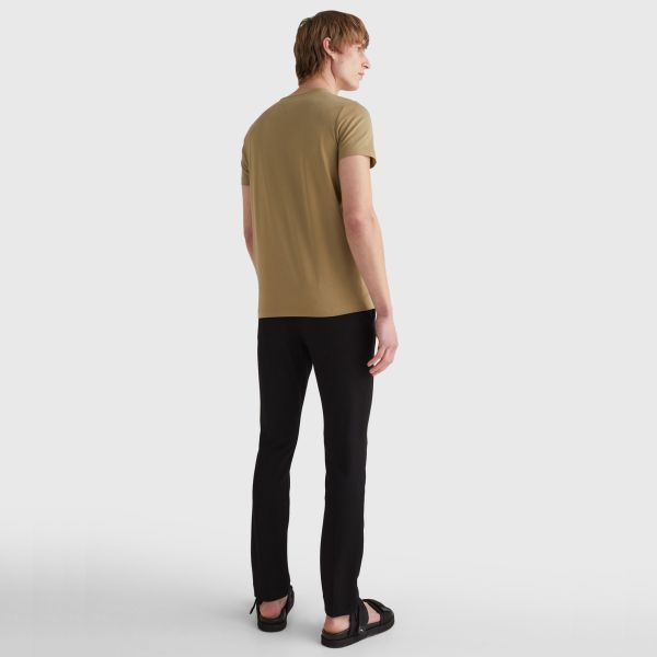 Tommy Hilfiger Stretch Slim Fit T-shirt Bruin