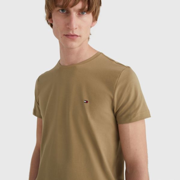 Tommy Hilfiger Stretch Slim Fit T-shirt Bruin