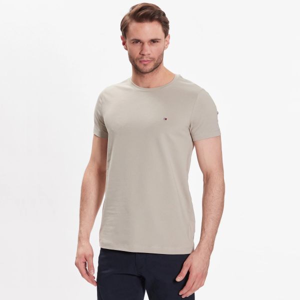 Tommy Hilfiger Stretch Slim Fit T-shirt Grijs