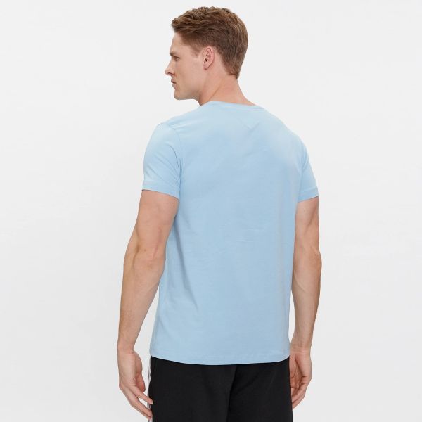 Tommy Hilfiger Stretch Slim Fit T-shirt Licht Blauw
