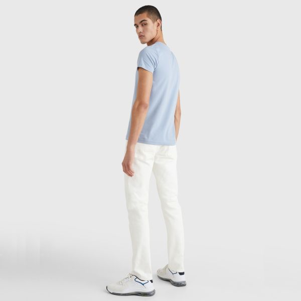 Tommy Hilfiger Stretch Slim Fit T-shirt Licht Blauw