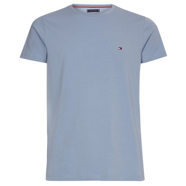 Tommy Hilfiger Stretch Slim Fit T-shirt Licht Blauw