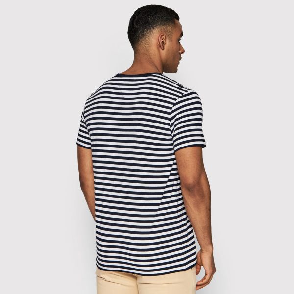 Tommy Hilfiger Stretch Slim T-shirt Navy/Wit