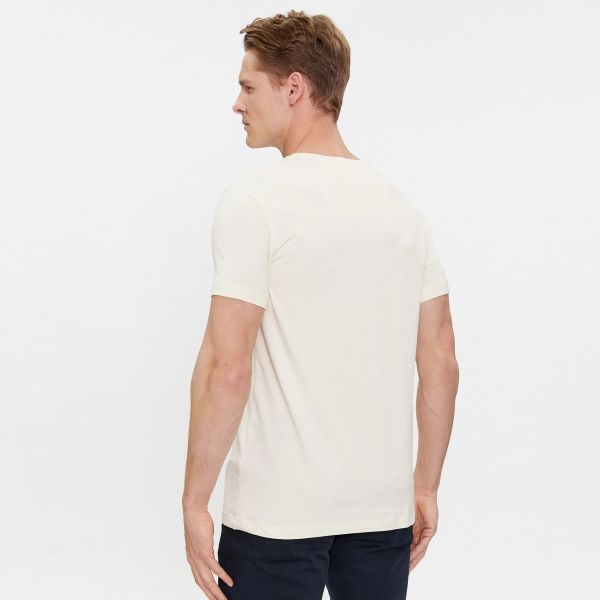 Tommy Hilfiger Stretch Slim Fit T-shirt Off White