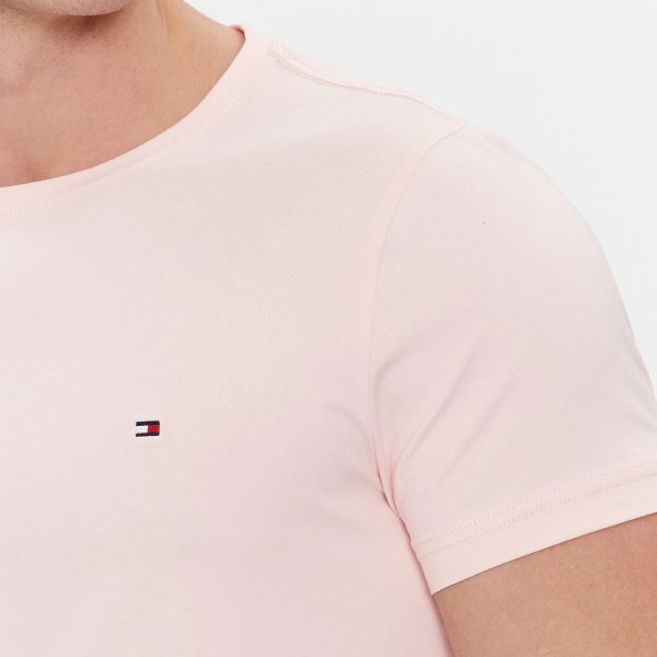 Tommy Hilfiger Stretch Slim Fit T-shirt Roze