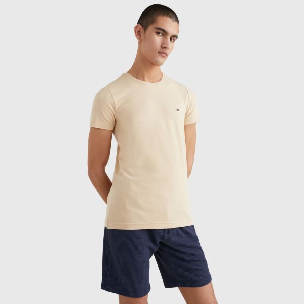 Tommy Hilfiger Stretch Slim Fit T-shirt Zand