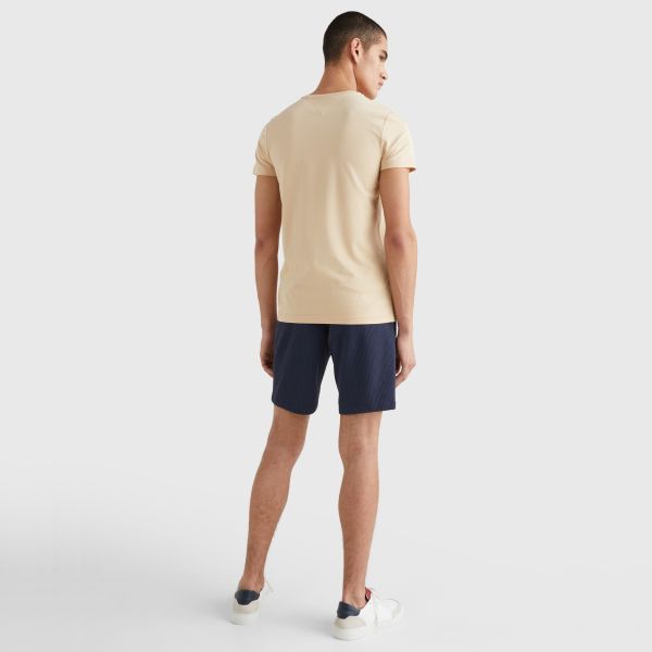 Tommy Hilfiger Stretch Slim Fit T-shirt Zand