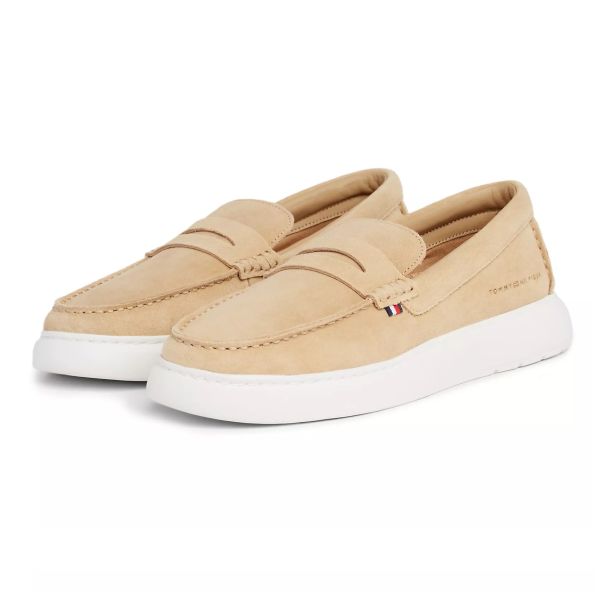 Tommy Hilfiger Suede Hybrid Loafers Beige