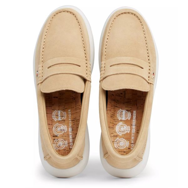Tommy Hilfiger Suede Hybrid Loafers Beige
