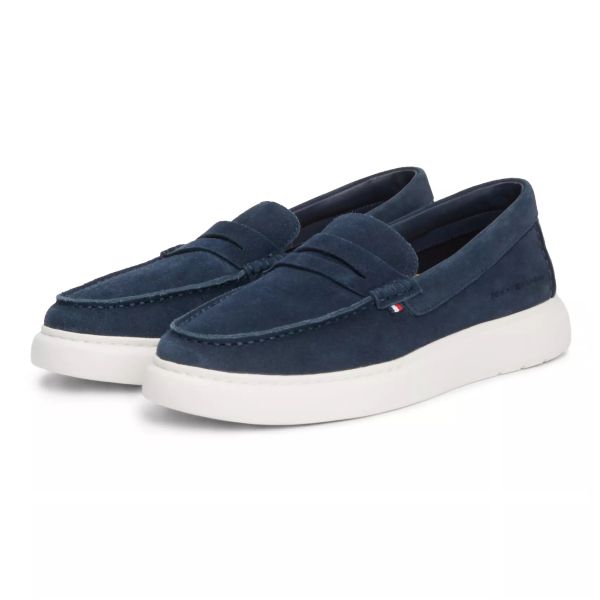 Tommy Hilfiger Suede Hybrid Loafers Navy