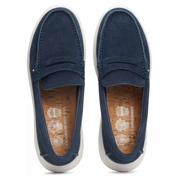 Tommy Hilfiger Suede Hybrid Loafers Navy