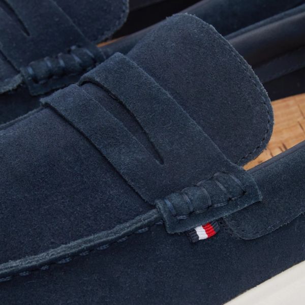 Tommy Hilfiger Suede Hybrid Loafers Navy