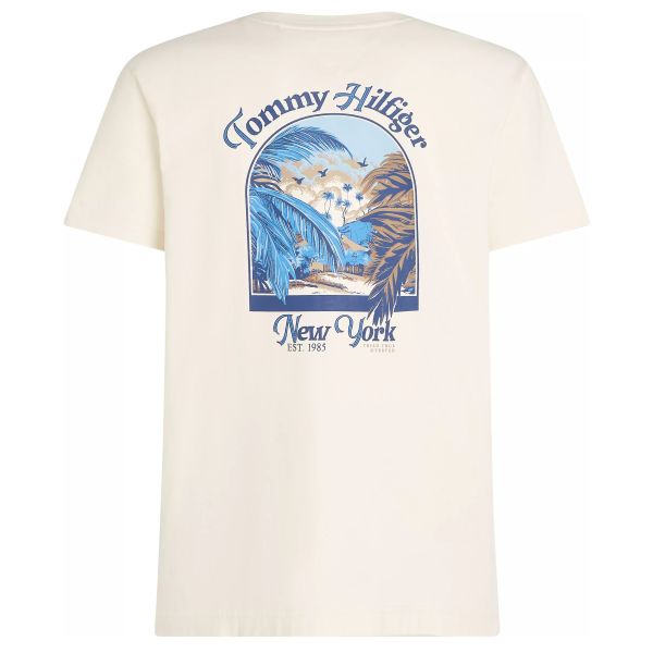 Tommy Hilfiger Summer Photo T-shirt Off White