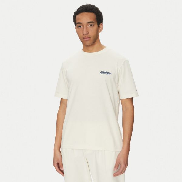 Tommy Hilfiger Summer Photo T-shirt Off White