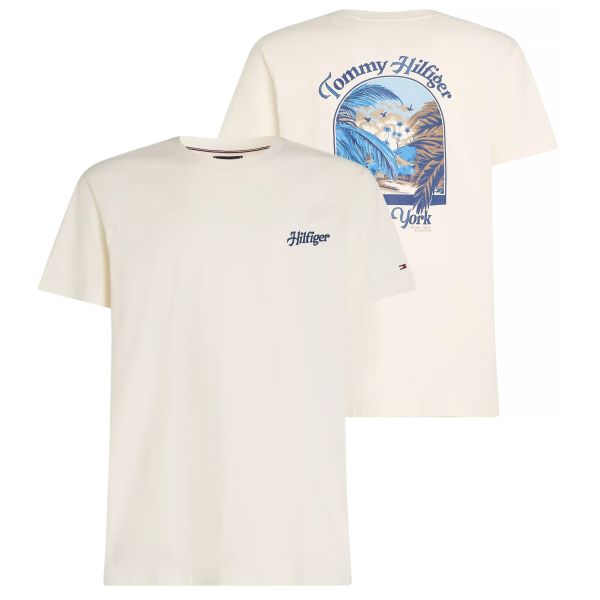 Tommy Hilfiger Summer Photo T-shirt Off White