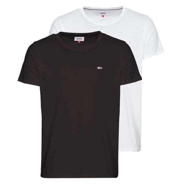 Tommy Hilfiger T-shirt 2-Pack Zwart/Wit