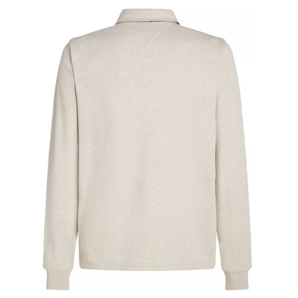 Tommy Hilfiger Terry Half Zip Sweater Off White