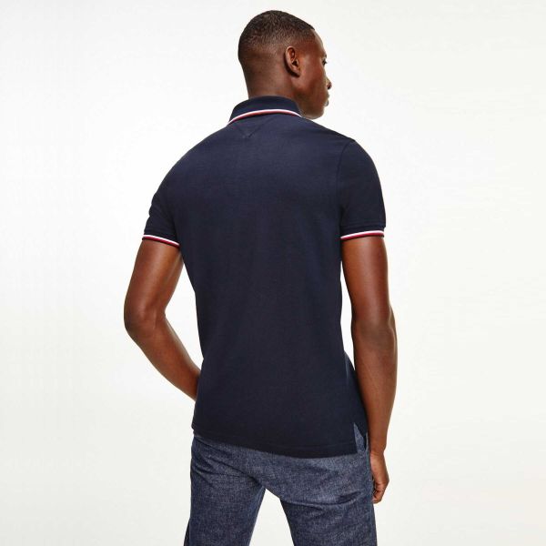 Tommy Hilfiger Tipped Polo Navy