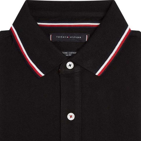 Tommy Hilfiger Tipped Polo Zwart