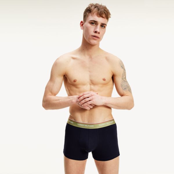Tommy Hilfiger Trunk Boxer 3-Pack Groen/Blauw/Grijs