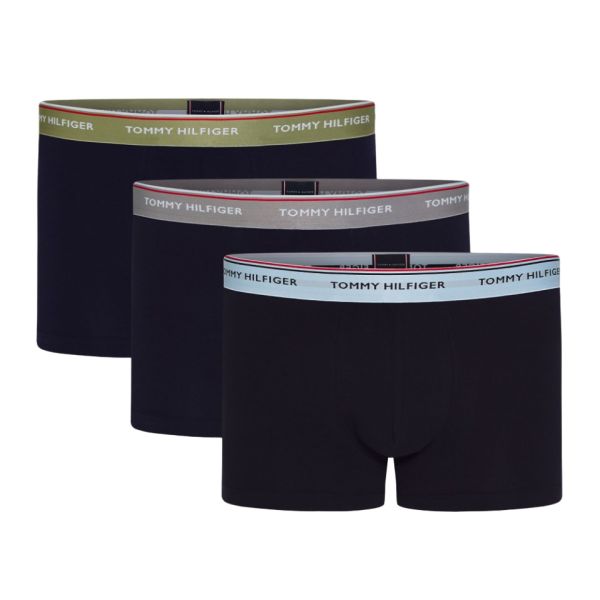 Tommy Hilfiger Trunk Boxer 3-Pack Groen/Blauw/Grijs