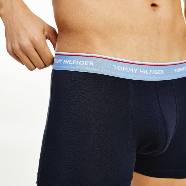 Tommy Hilfiger Trunk Boxer 3-Pack Zwart/Blauw