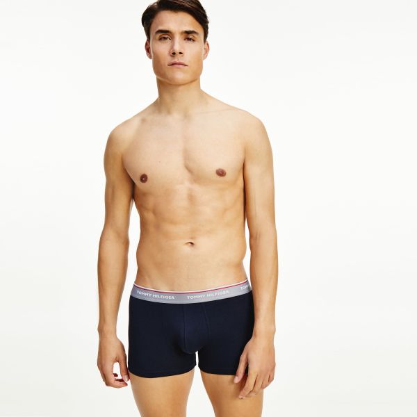 Tommy Hilfiger Trunk Boxer 3-Pack Zwart/Blauw