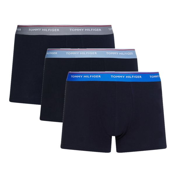 Tommy Hilfiger Trunk Boxer 3-Pack Zwart/Blauw