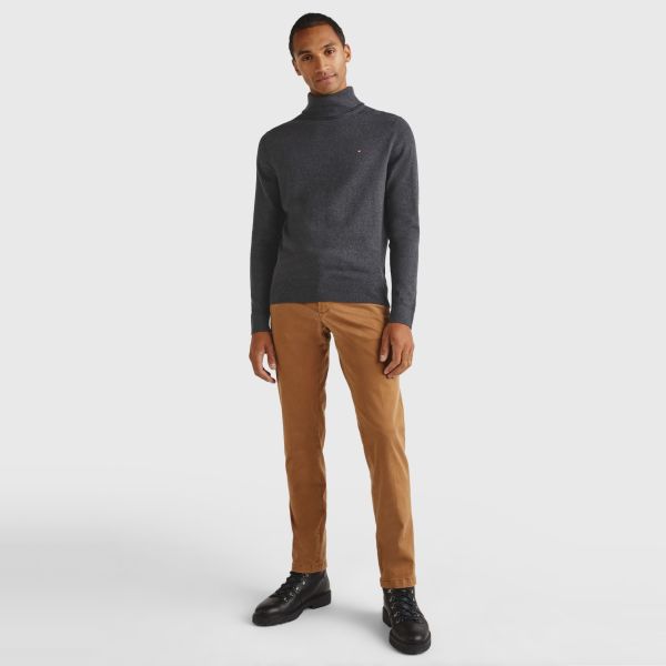 Tommy Hilfiger Turtle Neck Sweater Antraciet