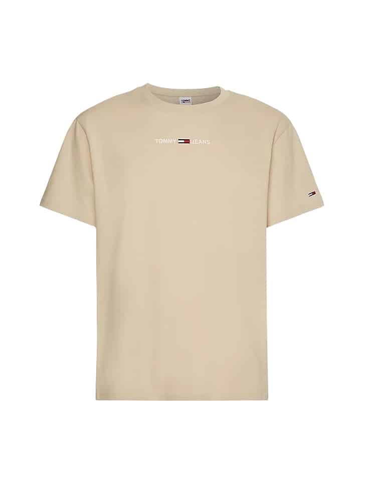 tommy hilfiger txt t shirt zand