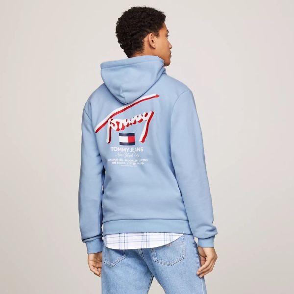 Tommy Jeans 3D Street Hoodie Licht Blauw