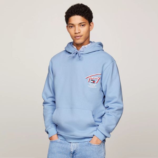 Tommy Jeans 3D Street Hoodie Licht Blauw