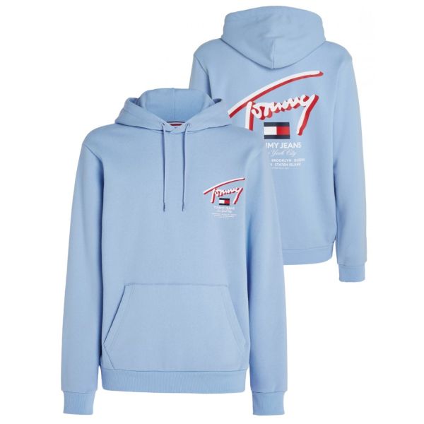 Tommy Jeans 3D Street Hoodie Licht Blauw