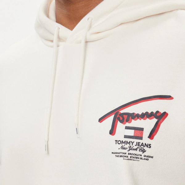 Tommy Jeans 3D Street Hoodie Wit