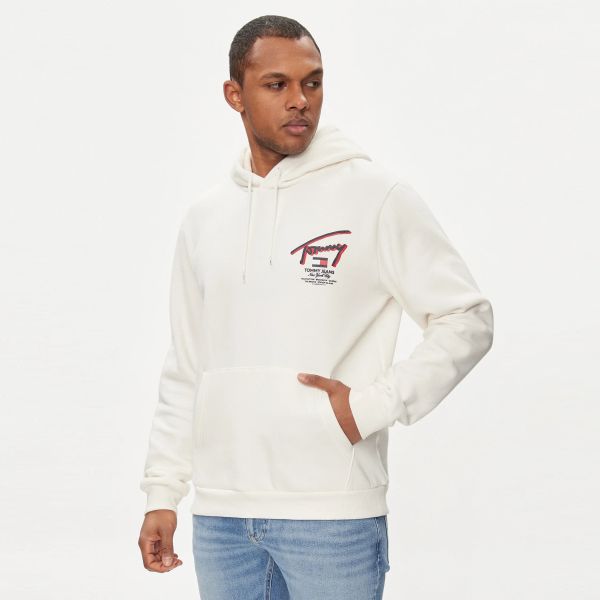 Tommy Jeans 3D Street Hoodie Wit