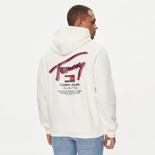 Tommy Jeans 3D Street Hoodie Wit