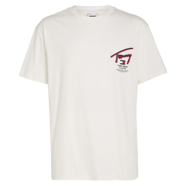 Tommy Jeans 3D Street T-shirt Wit