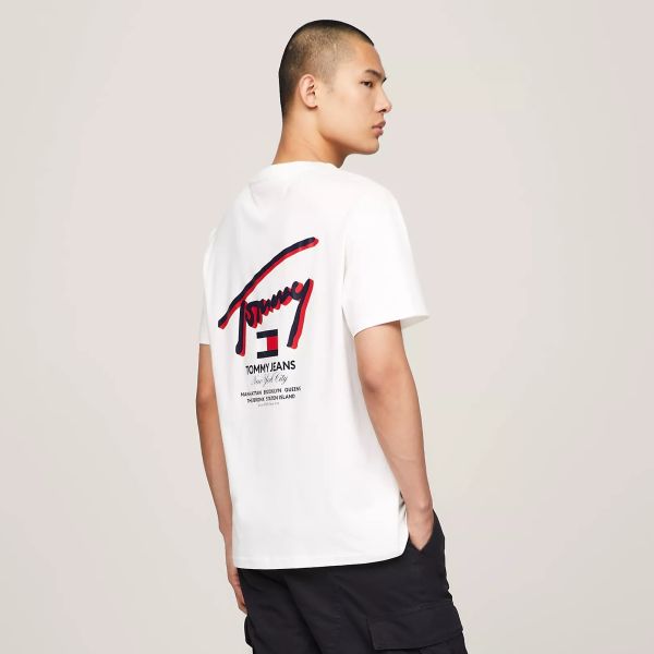 Tommy Jeans 3D Street T-shirt Wit