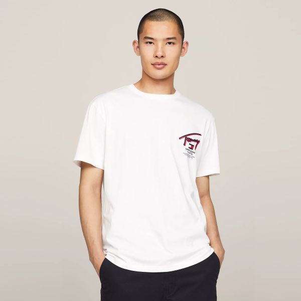 Tommy Jeans 3D Street T-shirt Wit