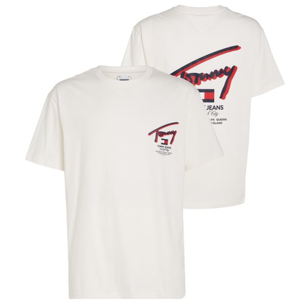Tommy Jeans 3D Street T-shirt Wit