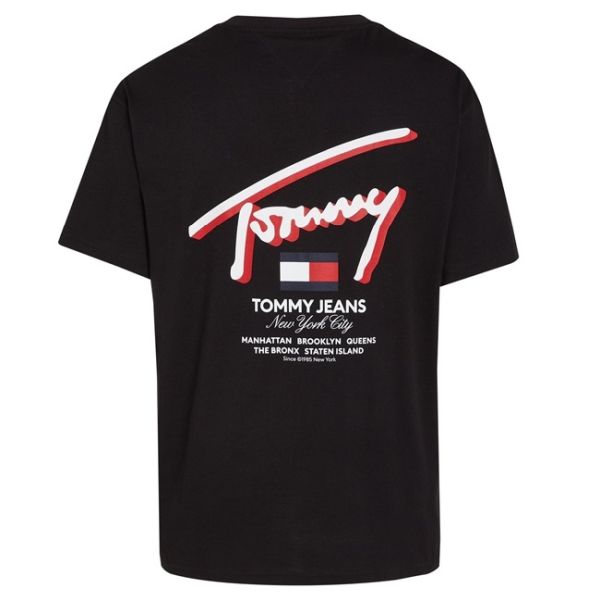 Tommy Jeans 3D Street T-shirt Zwart