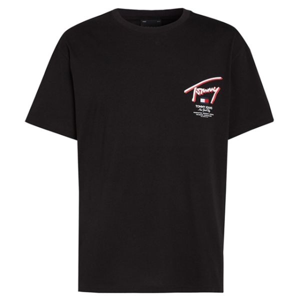 Tommy Jeans 3D Street T-shirt Zwart