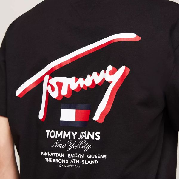 Tommy Jeans 3D Street T-shirt Zwart