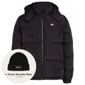 tommy jeans alaska puffer 1 zwart