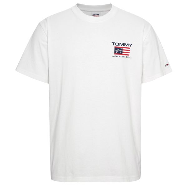 Tommy Jeans Athletic Flag T-shirt Wit